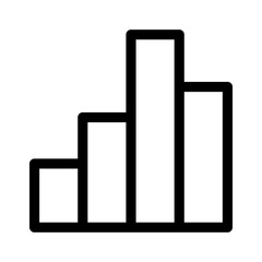 growth chart icon or logo isolated sign symbol vector illustration - high quality black style vector icons
