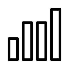 growth chart icon or logo isolated sign symbol vector illustration - high quality black style vector icons
