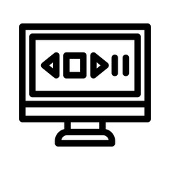 media content icon or logo isolated sign symbol vector illustration - high quality black style vector icons
