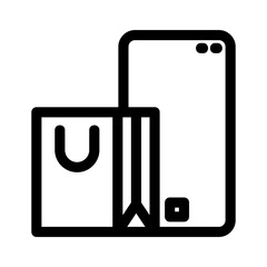 mobile shop icon or logo isolated sign symbol vector illustration - high quality black style vector icons
