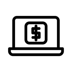 online bill icon or logo isolated sign symbol vector illustration - high quality black style vector icons
