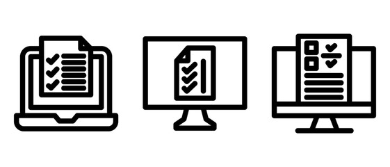 online list icon or logo isolated sign symbol vector illustration - high quality black style vector icons
