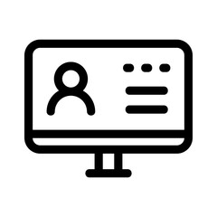 online profile icon or logo isolated sign symbol vector illustration - high quality black style vector icons
