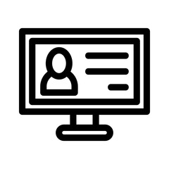 online profile icon or logo isolated sign symbol vector illustration - high quality black style vector icons

