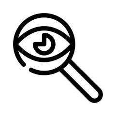search eye icon or logo isolated sign symbol vector illustration - high quality black style vector icons

