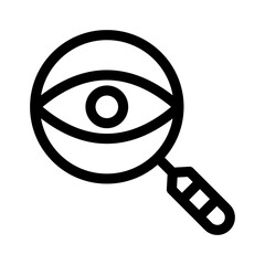 search eye icon or logo isolated sign symbol vector illustration - high quality black style vector icons
