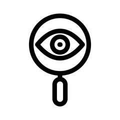 search eye icon or logo isolated sign symbol vector illustration - high quality black style vector icons
