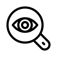 search eye icon or logo isolated sign symbol vector illustration - high quality black style vector icons
