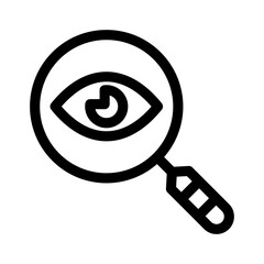 search eye icon or logo isolated sign symbol vector illustration - high quality black style vector icons

