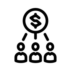 shareholders icon or logo isolated sign symbol vector illustration - high quality black style vector icons
