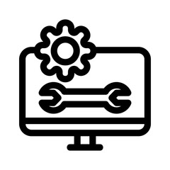 system setting icon or logo isolated sign symbol vector illustration - high quality black style vector icons
