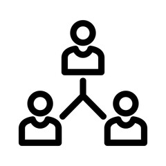 team leader icon or logo isolated sign symbol vector illustration - high quality black style vector icons
