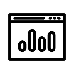 web analytics icon or logo isolated sign symbol vector illustration - high quality black style vector icons
