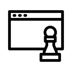 web strategy icon or logo isolated sign symbol vector illustration - high quality black style vector icons
