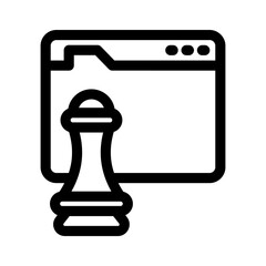 web strategy icon or logo isolated sign symbol vector illustration - high quality black style vector icons
