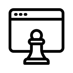 web strategy icon or logo isolated sign symbol vector illustration - high quality black style vector icons
