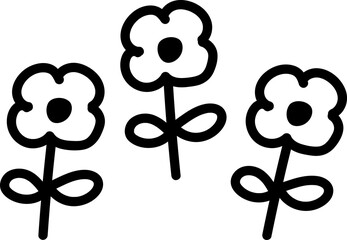 Valentine flower doodle