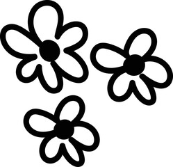 Valentine flower doodle