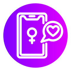 smartphone gradient icon