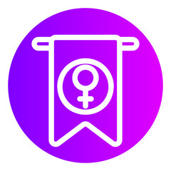 womens day gradient icon