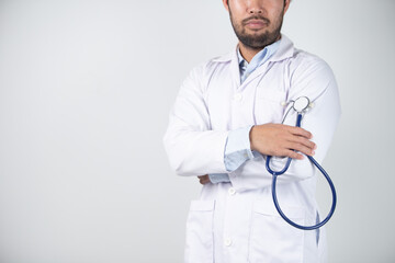 Close-up Of Male Doctor Holding Stethoscope