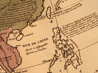 Naklejka premium 古地図 フィリピン