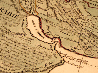 古地図　ペルシャ湾
