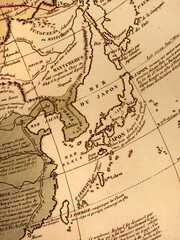 古地図　日本と東アジア