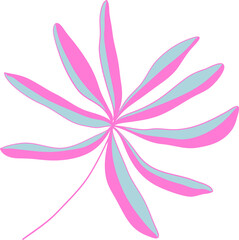 Colorful tropical leaf