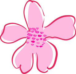 Colorful tropical flower