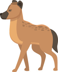 Spotted hyena icon cartoon vector. Cute animal. Wildlife mammal