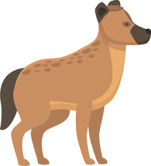 Young hyena icon cartoon vector. Wild animal. Cute mammal