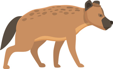 Baby hyena icon cartoon vector. Cute animal. Smile african