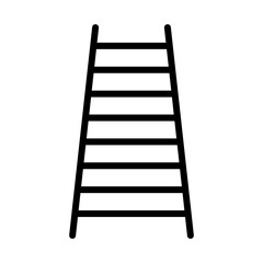 Simple ladder step icon. Vector.