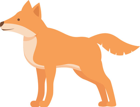 Zoo canine icon cartoon vector. Dingo dog. Cute mammal