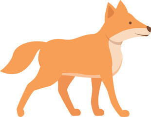 Mammal wolf icon cartoon vector. Dingo dog. Cute character