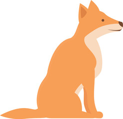 Dingo dog mascot icon cartoon vector. Wild nature. Cute mammal