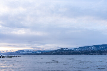 lake and mountains