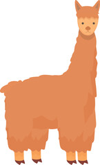 Chile lama icon cartoon vector. Travel map. Modern festival