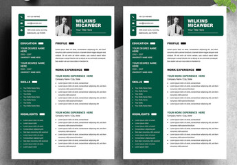 Corporate Unique Resume Design Template