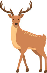 Deer icon cartoon vector. Forest animal. Zoo mammal