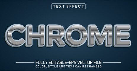 Chrome text editable style effect