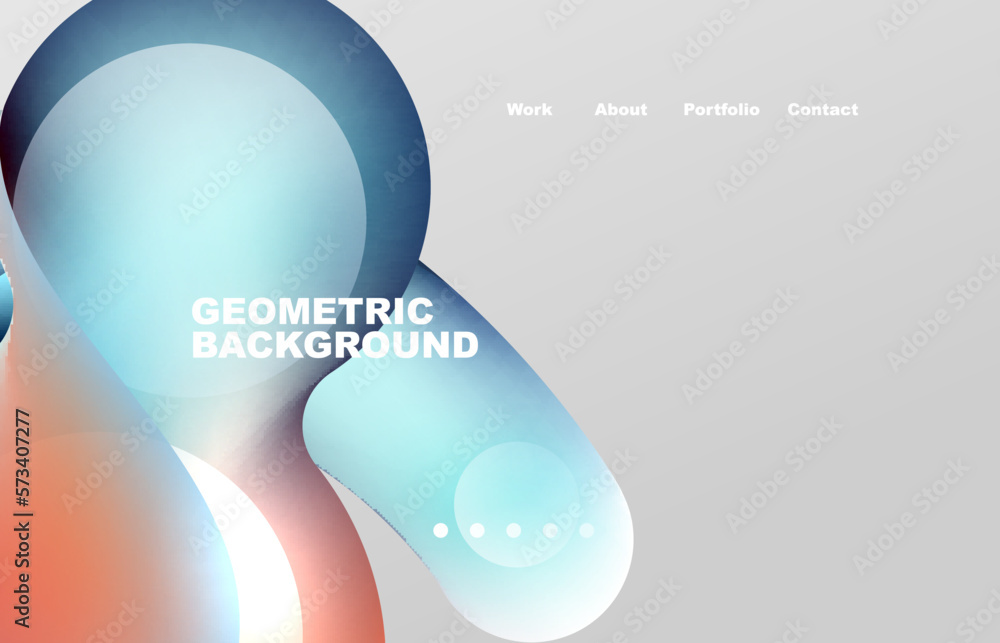 Fototapete abstract liquid background for your landing page design. web page for website or mobile app wallpape