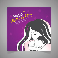 Mother's Day  Social Media Post Template