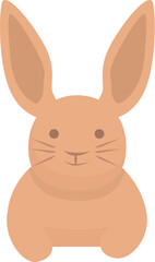 Face rabbit icon cartoon vector. Pet animal. Hare mammal