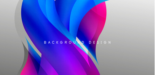 Elegant waves and flowing fluid abstract background. Template for covers, templates, flyers, placards, brochures, banners