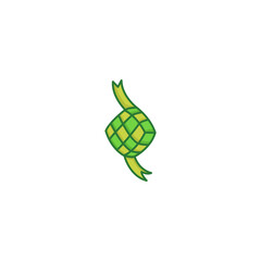 ketupat icon logo vector design 