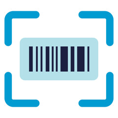 scanning barcode flat icon