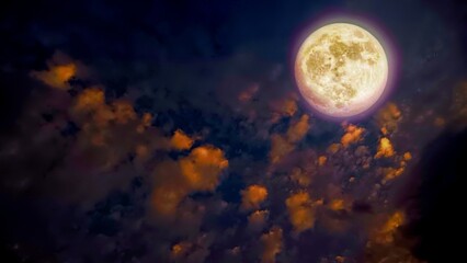 Obraz na płótnie Canvas the moon