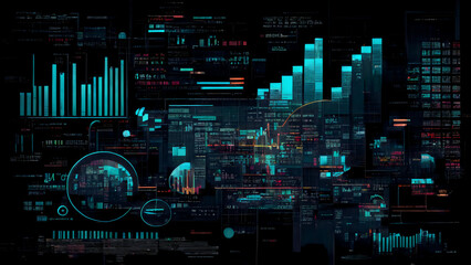 Fototapeta premium digital analysis visualization 